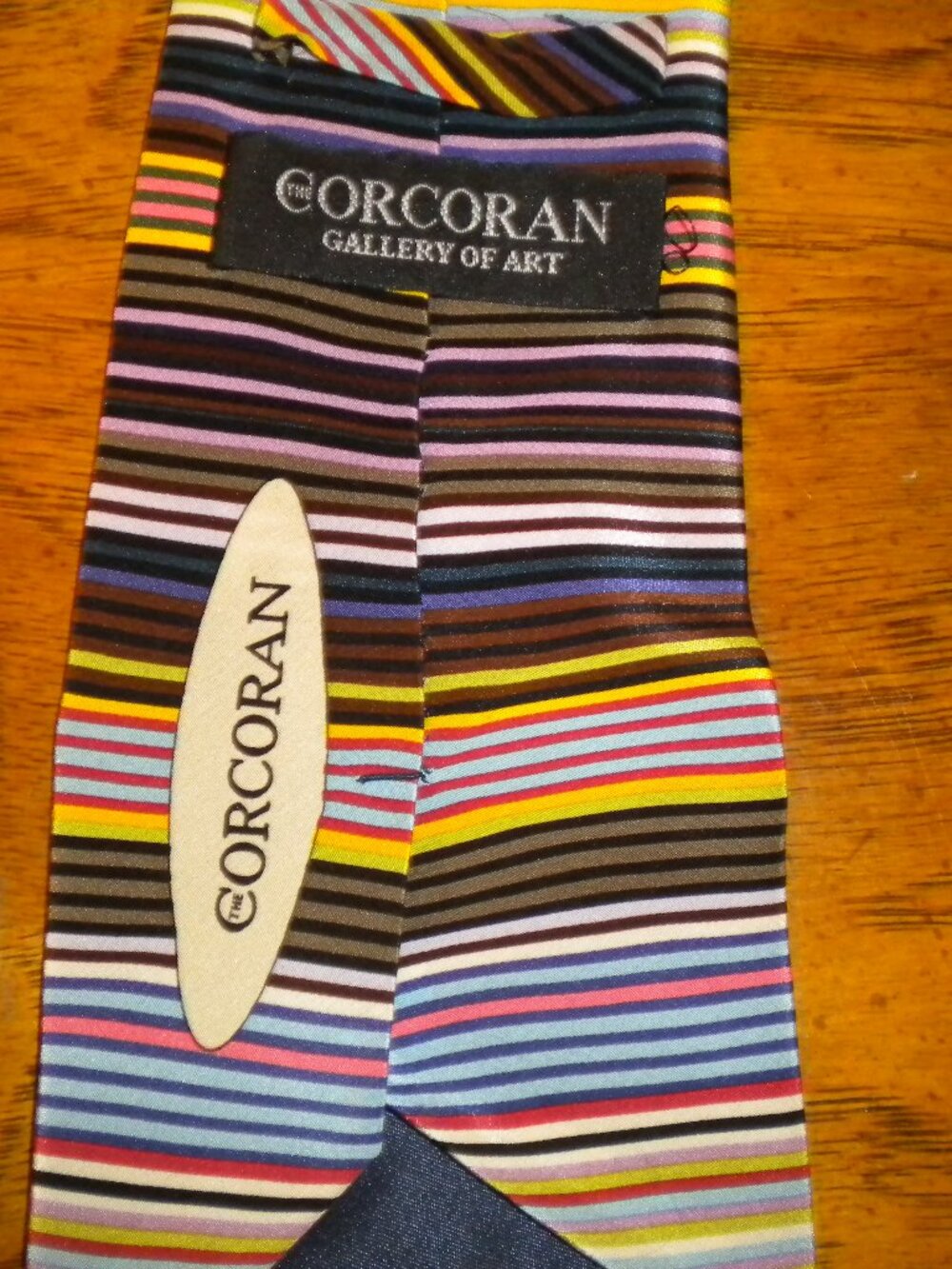 Vintage Corcoran Gallery of Art Silk Tie